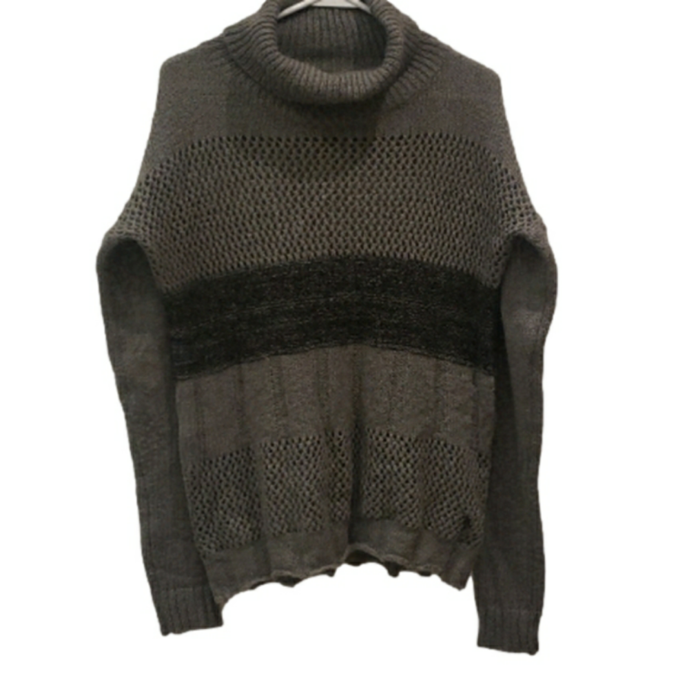 KOR Kor Sweater Turtle Neck Grey Knit Lightweight Women's Size Small